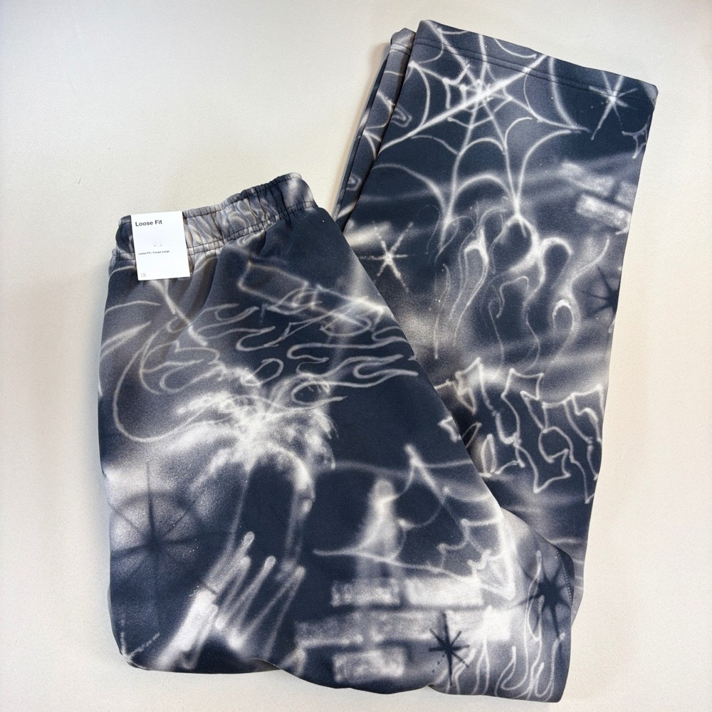NWT Nike Standard Issue Pants Mens XL Spider Web Flame Therma-FIT Black